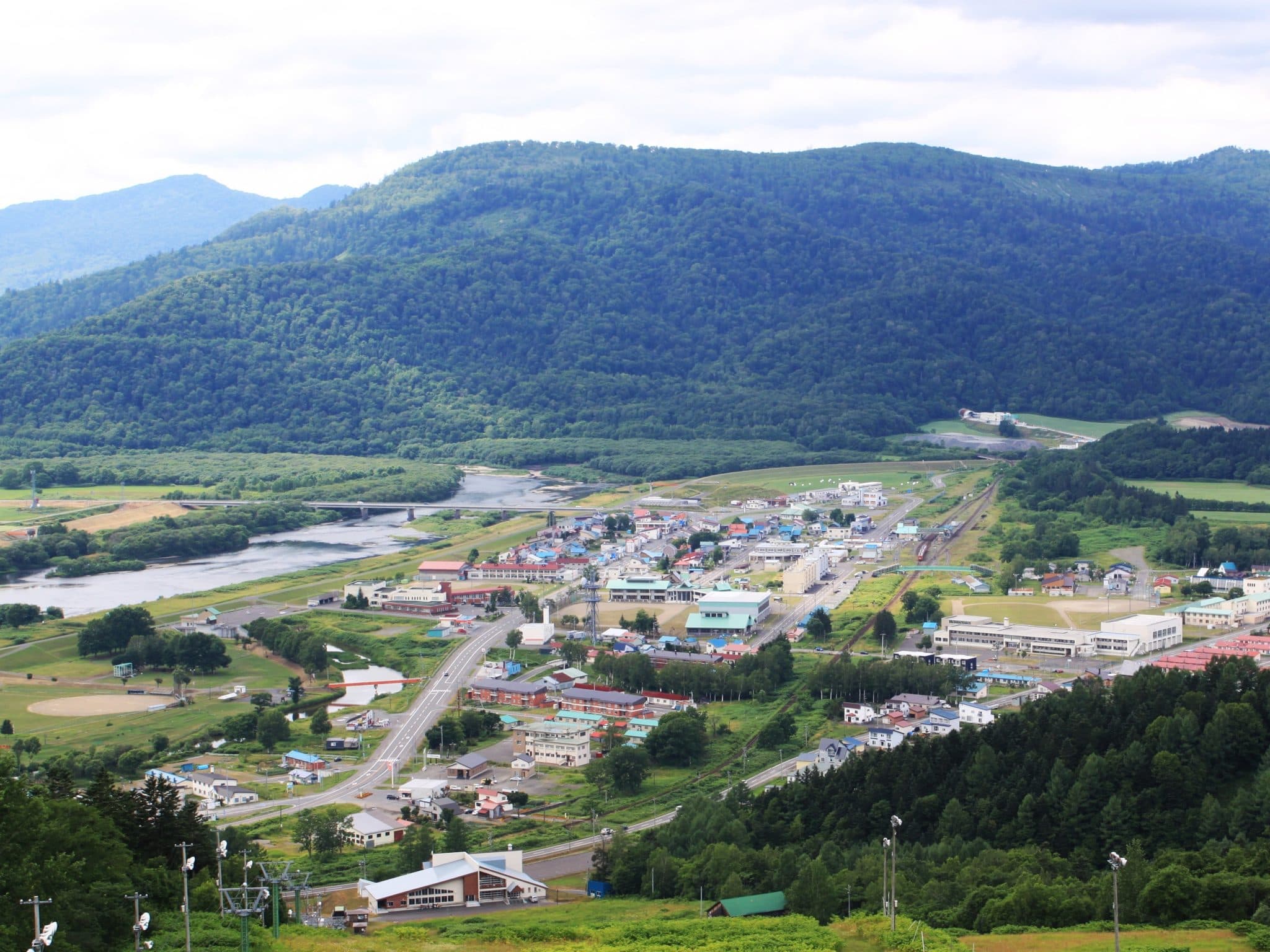 音威子府村の市街地